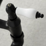Vintage Double-Handle 2-Hole Wall-Mount Bridge Kitchen Faucet