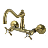 Essex Double-Handle 2-Hole Wall-Mount Bridge Kitchen Faucet