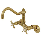 Essex Double-Handle 2-Hole Wall-Mount Bridge Kitchen Faucet