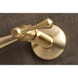 Vintage Double-Handle 2-Hole Wall-Mount Bridge Kitchen Faucet