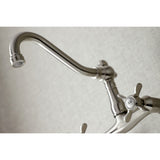 Essex Double-Handle 2-Hole Wall-Mount Bridge Kitchen Faucet