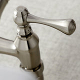 Vintage Double-Handle 2-Hole Wall-Mount Bridge Kitchen Faucet