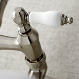 Vintage Double-Handle 2-Hole Wall-Mount Bridge Kitchen Faucet