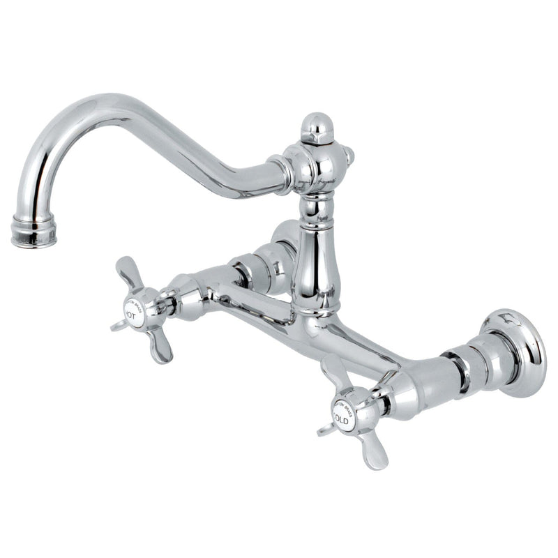 Essex Double-Handle 2-Hole Wall Mount Bathroom Faucet