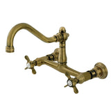 Essex Double-Handle 2-Hole Wall Mount Bathroom Faucet