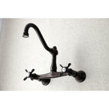Essex Double-Handle 2-Hole Wall Mount Bathroom Faucet