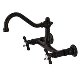 Essex Double-Handle 2-Hole Wall Mount Bathroom Faucet