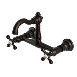 Vintage Two-Handle 2-Hole Wall Mount Kitchen Faucet