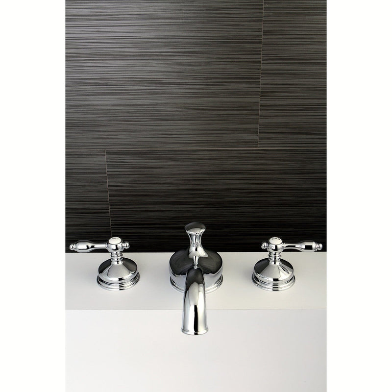 Tudor Two-Handle 3-Hole Deck Mount Roman Tub Faucet