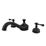 Vintage Two-Handle 3-Hole Deck Mount Roman Tub Faucet