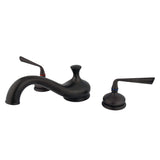 Silver Sage Two-Handle 3-Hole Deck Mount Roman Tub Faucet