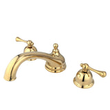 Vintage Two-Handle 3-Hole Deck Mount Roman Tub Faucet
