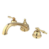 Vintage Two-Handle 3-Hole Deck Mount Roman Tub Faucet