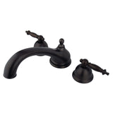 Vintage Two-Handle 3-Hole Deck Mount Roman Tub Faucet