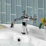 Fuller One-Handle 1-Hole Bathroom Faucet with Push Pop-Up Drain