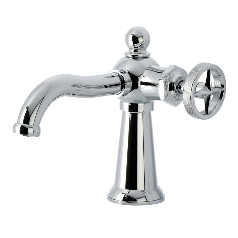 Ostro One-Handle 1-Hole Bathroom Faucet with Push Pop-Up Drain
