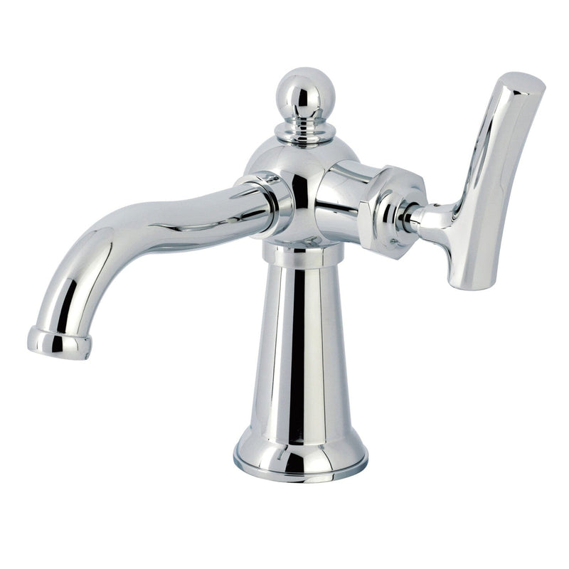 Hallerbos One-Handle 1-Hole Bathroom Faucet with Push Pop-Up Drain