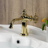 Fuller One-Handle 1-Hole Bathroom Faucet with Push Pop-Up Drain