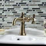 Hamilton One-Handle 1-Hole Bathroom Faucet with Push Pop-Up Drain