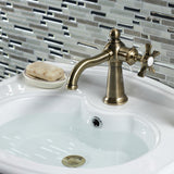 Hamilton One-Handle 1-Hole Bathroom Faucet with Push Pop-Up Drain
