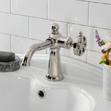 Belknap One-Handle 1-Hole Bathroom Faucet with Push Pop-Up Drain
