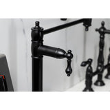 Restoration Two-Handle 1-Hole Deck Mount Pot Filler Faucet