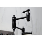 Restoration Two-Handle 1-Hole Deck Mount Pot Filler Faucet
