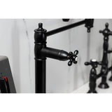 Restoration Two-Handle 1-Hole Deck Mount Pot Filler Faucet