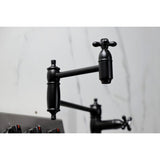 Restoration Two-Handle 1-Hole Deck Mount Pot Filler Faucet