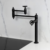Fuller Two-Handle 1-Hole Deck Mount Pot Filler Faucet