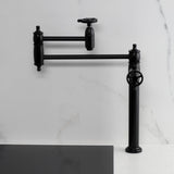 Fuller Two-Handle 1-Hole Deck Mount Pot Filler Faucet