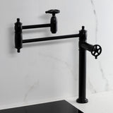 Fuller Two-Handle 1-Hole Deck Mount Pot Filler Faucet