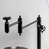 Fuller Two-Handle 1-Hole Deck Mount Pot Filler Faucet