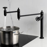 Fuller Two-Handle 1-Hole Deck Mount Pot Filler Faucet