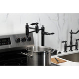Duchess Two-Handle 1-Hole Deck Mount Pot Filler Faucet