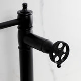Wendell Two-Handle 1-Hole Deck Mount Pot Filler Faucet with Knurled Handle