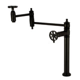 Belknap Two-Handle 1-Hole Deck Mount Pot Filler Faucet