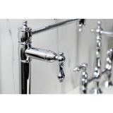 Restoration Two-Handle 1-Hole Deck Mount Pot Filler Faucet