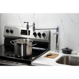 Restoration Two-Handle 1-Hole Deck Mount Pot Filler Faucet
