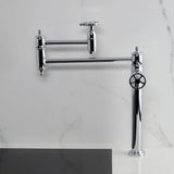 Fuller Two-Handle 1-Hole Deck Mount Pot Filler Faucet