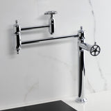 Fuller Two-Handle 1-Hole Deck Mount Pot Filler Faucet