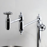 Fuller Two-Handle 1-Hole Deck Mount Pot Filler Faucet
