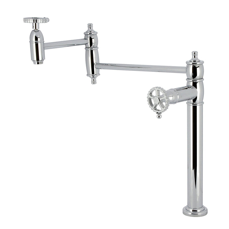 Fuller Two-Handle 1-Hole Deck Mount Pot Filler Faucet