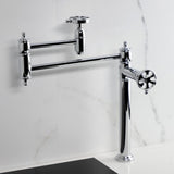 Belknap Two-Handle 1-Hole Deck Mount Pot Filler Faucet