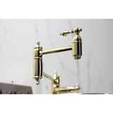 Restoration Two-Handle 1-Hole Deck Mount Pot Filler Faucet