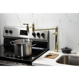 Restoration Two-Handle 1-Hole Deck Mount Pot Filler Faucet