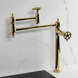 Fuller Two-Handle 1-Hole Deck Mount Pot Filler Faucet