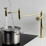 Fuller Two-Handle 1-Hole Deck Mount Pot Filler Faucet