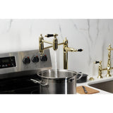Duchess Two-Handle 1-Hole Deck Mount Pot Filler Faucet