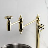Belknap Two-Handle 1-Hole Deck Mount Pot Filler Faucet